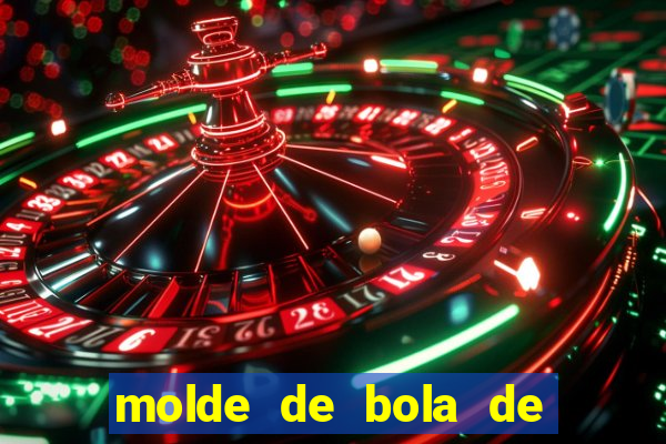 molde de bola de futebol para imprimir